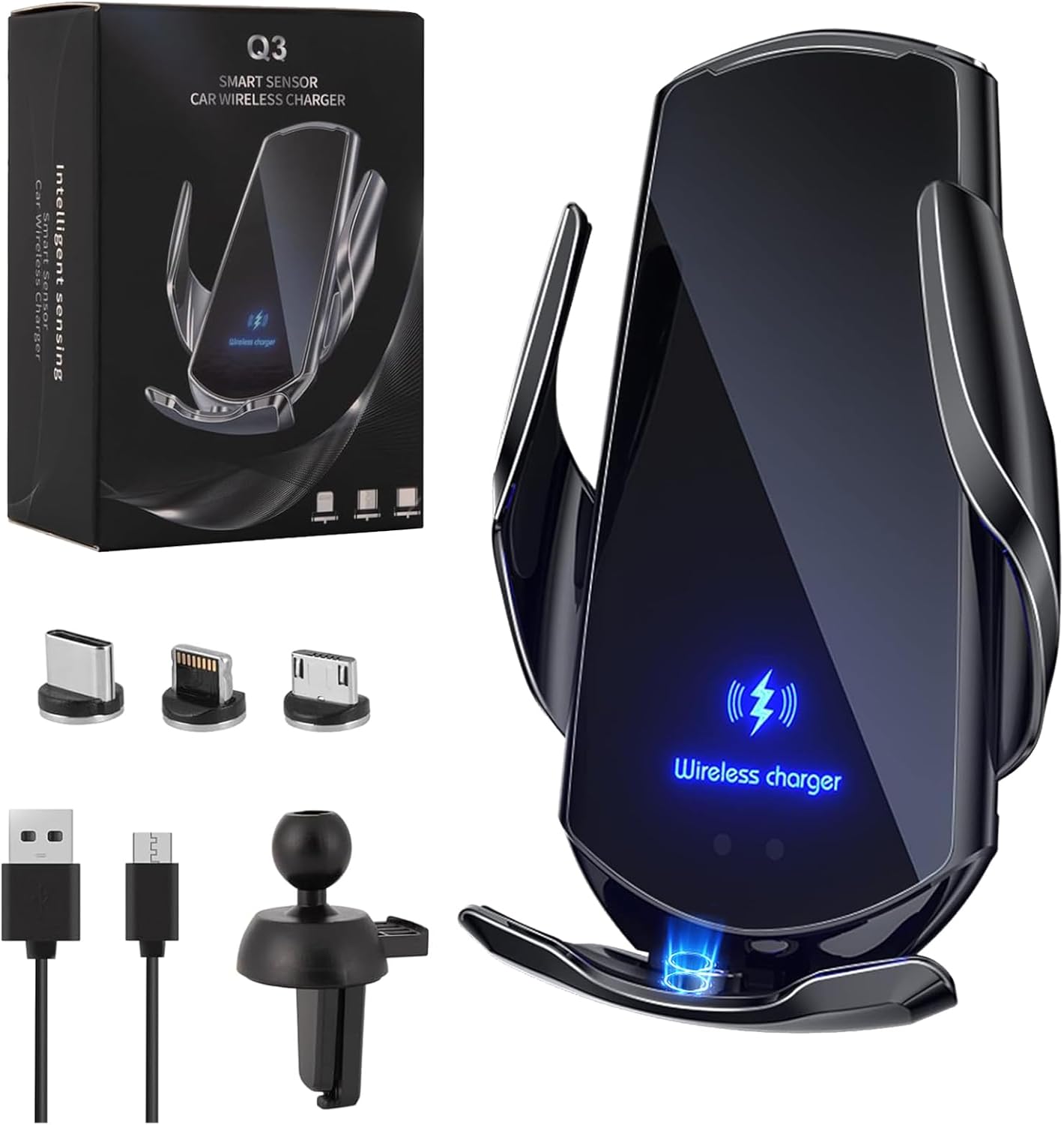 Wireless Car Charger Air Vent Mount 15W