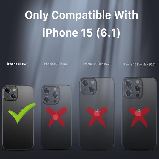 MYBAT PRO Maverick Series for iPhone 15,14,13 6.1 Case with Belt Clip Holster,[Compatible with Magsafe] w/Screen Protector,Anti-Drop,Shockproof,with 360°Rotating Kickstand, Duty Protection Black