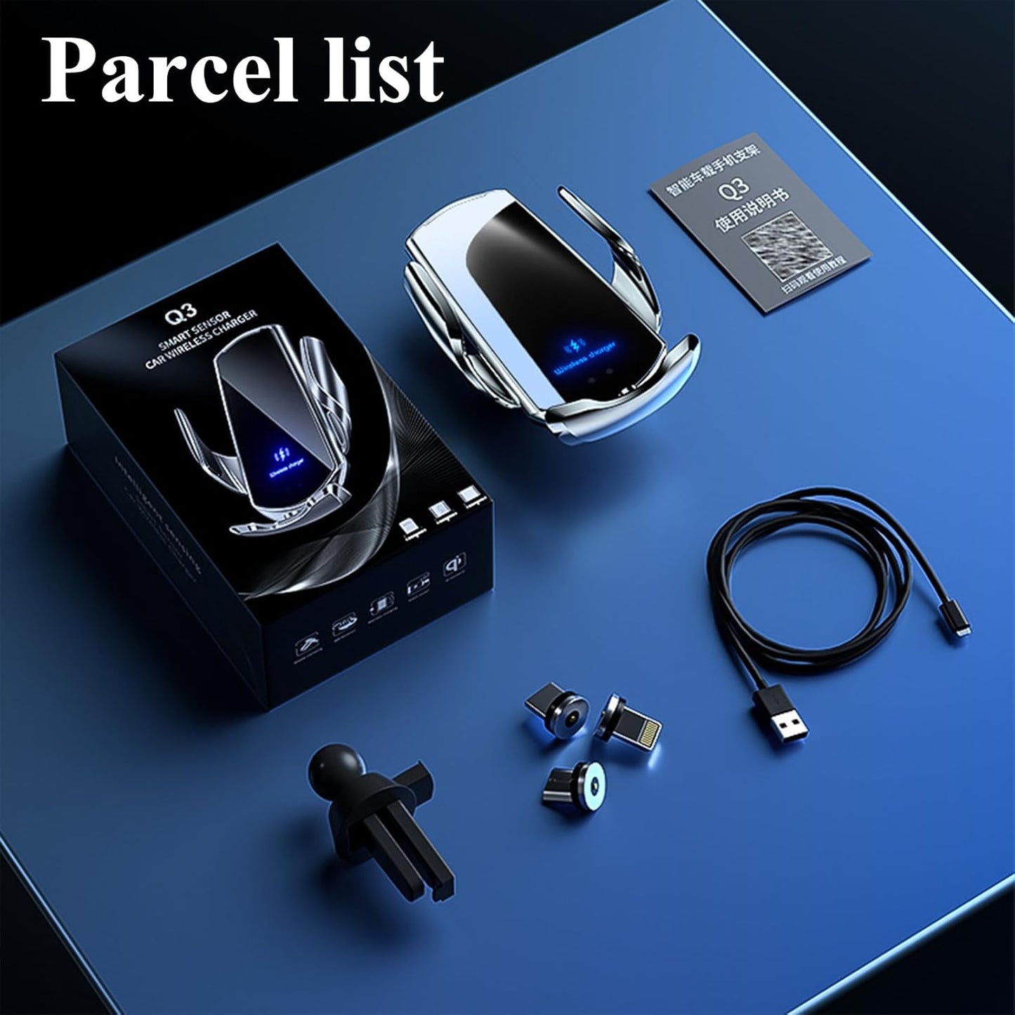 Wireless Car Charger Air Vent Mount 15W