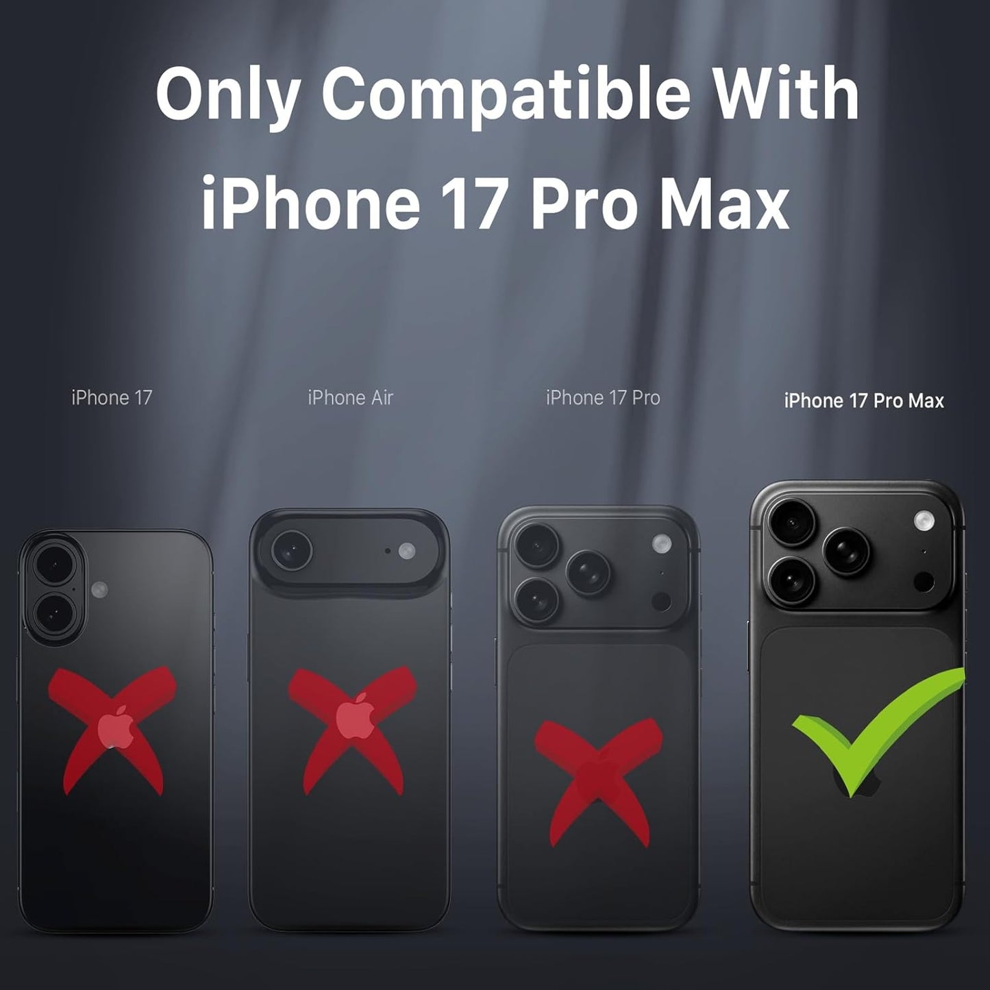 M MYBAT PRO Maverick Series iPhone 17Pro Max Case with Belt Clip Holster,[Compatible with Magsafe] w/Screen Protector,Anti-Drop,Shockproof,with 360°Rotating Kickstand,Heavy Duty Protection Black