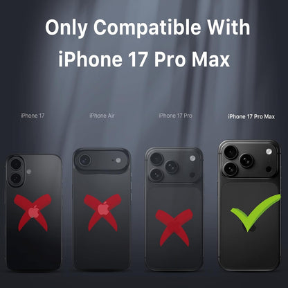 M MYBAT PRO Maverick Series iPhone 17Pro Max Case with Belt Clip Holster,[Compatible with Magsafe] w/Screen Protector,Anti-Drop,Shockproof,with 360°Rotating Kickstand,Heavy Duty Protection Black