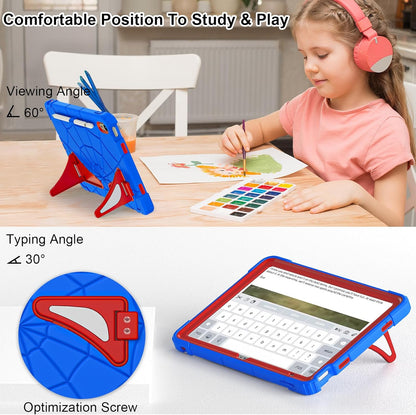 Case for iPad 10th Generation Case for Kids 10.9 Inch 2022 10th Gen/iPad A16 Generation 11 Inch 2025 Cover with Pen Holder Strap Kids Boys Thickned Cornor, Blue Red