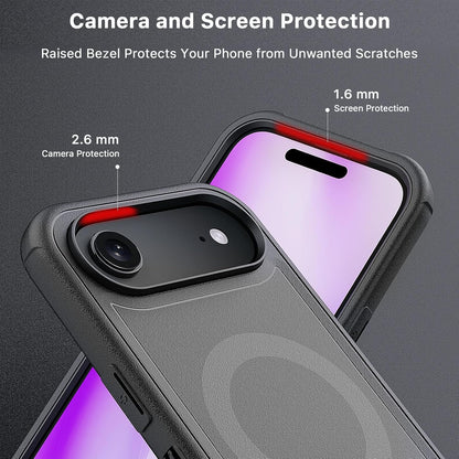M MYBAT PRO Maverick Series iPhone Air Case with Belt Clip Holster,[Compatible with Magsafe] w/Screen Protector,Anti-Drop,Shockproof,with 360°Rotating Kickstand,Heavy Duty Protection Black
