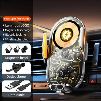 Wireless Car Charger Air Van Smart Ultra-thin Metal Super fast 66W